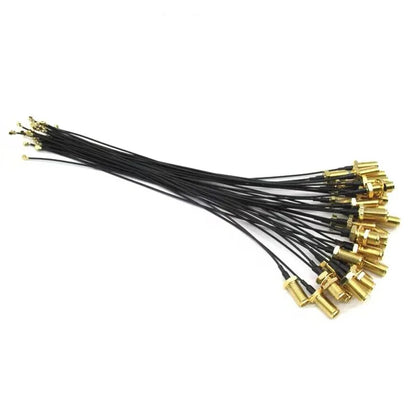 2.4GHz Folded Bluetooth ZigBee Antenna 3dBi with U.FL I-P-E-X-1 to SMA Connector 15cm For ESP8266 ESP32 WiFi Module 2PCS