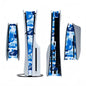 Decoration Strip Center Skin Sticker For PlayStation 5 Slim PS5 Slim Disc Version & Digital Version Console Middle Stickers Skin