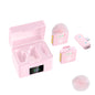 Pink&Black Plug and Play Wireless Lavalier Microphone MINI MIC With Charging Case For Smartphone Live Streaming/Video Recording