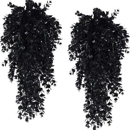 5 Head Artificial Plastic Plants fern Vine for Christmas Wreath Wedding arch Decor Home garden Wall Hanging Hot sales Diy Gift