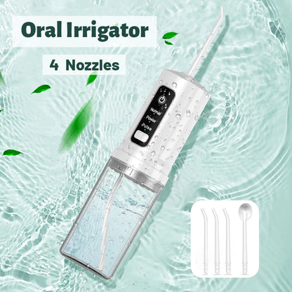 Teeth Oral Irrigator Portable Mouth Washing Machine Interdental Cleaning Irrigator USB Oral Teeth Dental Water Flosser