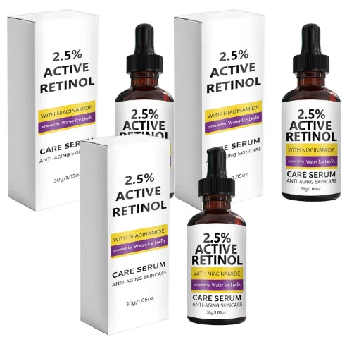 2.5% Active Retinol Care Serum - Anti-Aging, Moisturizing, Brightening with Niacinamide & Kojic Acid
