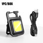 Convenient Carry-on Keychain Camping Light Multi-function COB Rechargeable Emergency Light Mini High Bright Camping Lights