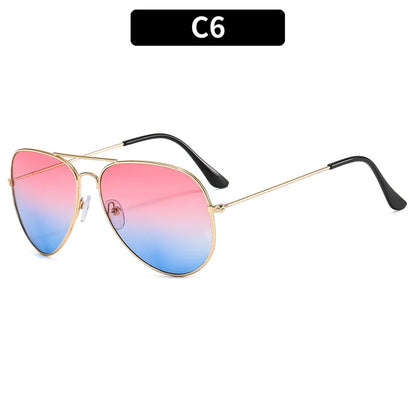 New Double Bridge Sunglasse for Woman Men Alloy Frame 2026 Gradient Lens Sun Glasses Female Oculos Male Outdoor Fashion Eyewear