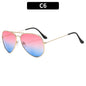 New Double Bridge Sunglasse for Woman Men Alloy Frame 2026 Gradient Lens Sun Glasses Female Oculos Male Outdoor Fashion Eyewear