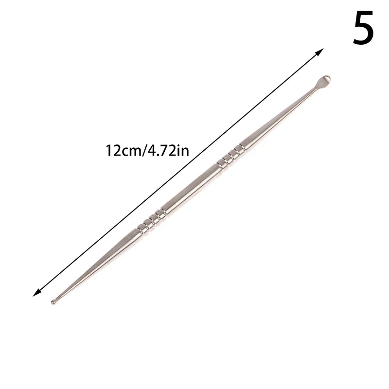 1Pcs Acupuncture Point Probe Stainless Steel Auricular Point Pen Beauty Ear Reflex Zone Massage Needle Detection Health Care