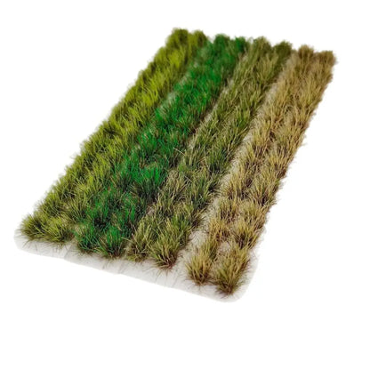 120PCS Multicolor Grass Tufts 8mm Height Self-Adhesive Miniature Flower Grass Model DIY Accessories Sand Table Layout