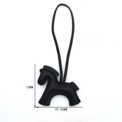 Pony Bag Charm, PU Leather Luggage & Car Pendant, Premium Versatile Travel Accessories