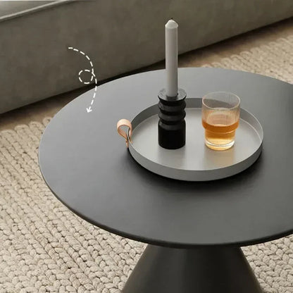 Round Light Luxury Metal Coffee Table Living Room Furniture Sofa Side Tables A Few Balcony Tea Tables Bedroom Nightstand