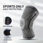 Non-Slip Knee Support Brace, Pad Stabilizers Comfort, Elastic Knee Braces, Fit Compression Sleeve for Arthritis Sports-Grey, M