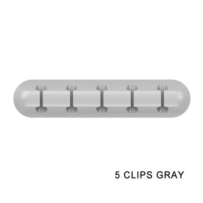 Silikonowy Organizer Kabli USB Nawijacz do kabli USB Klipsy do zarządzania porządkiem na biurku Uchwyt na kabel do akcesoriów do myszy i słuchawek