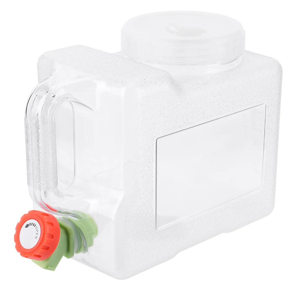 15-3L Portable Water Container with Spigot Water Storage Carrier Water Storage Container for Outdoor Camping Picnic Water Bottle