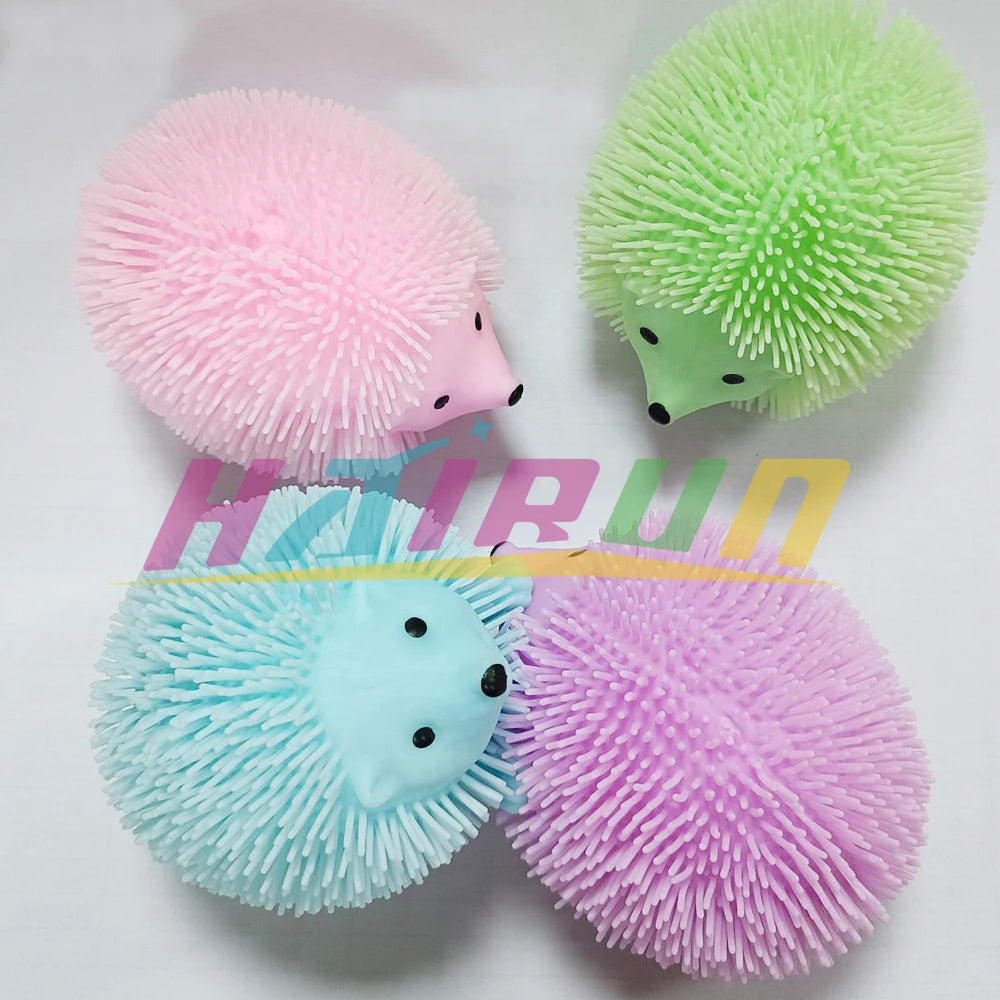 Hedgehog Balls Glitter Sensory Fidget Toys for Adults Funny Cute Squeeze Stress Relief Toys Birthday Party Favors Pinata Filler