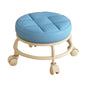 Low Rolling Stool Roller Seat Adults Child Round Foot Rest Low Height with Wheel