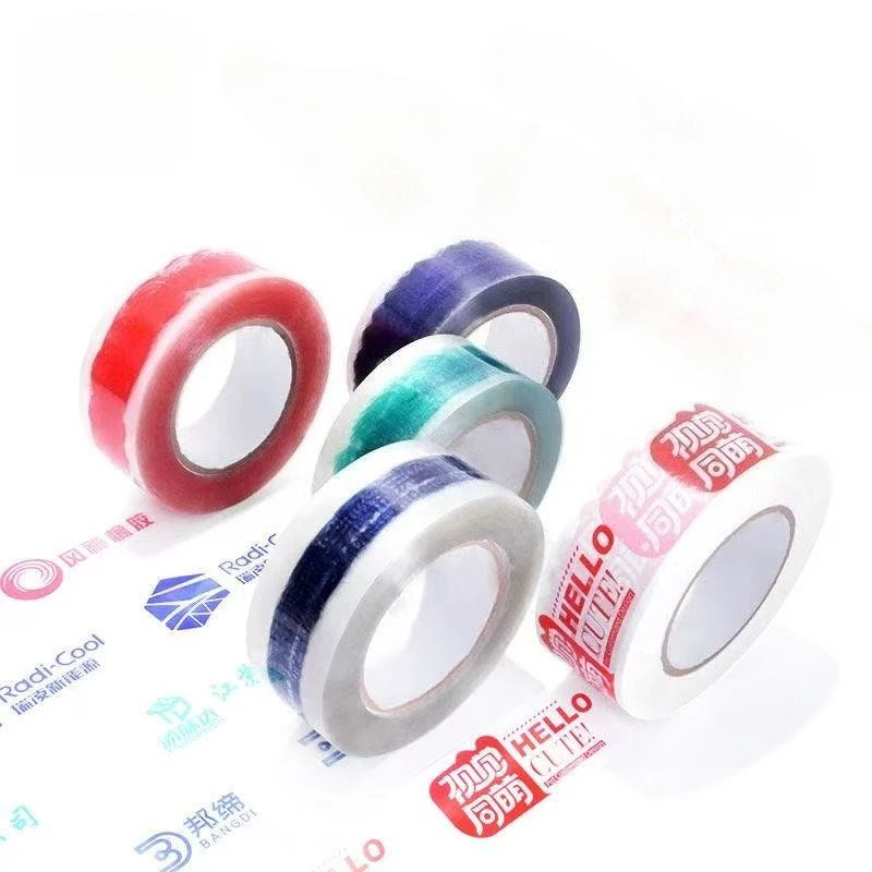 7 Rolls Logo Printing Adhesive Tapes Customized LOGO Brand Advertising Slogan for Carton Box Sealing Packing Labels 44mm