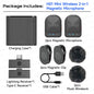 AXNEN Wireless Mini Lapel Microphone Bluetooth Magnetic Attraction Noise Reduction Card for Mobile Phone Live Broadcast Gaming