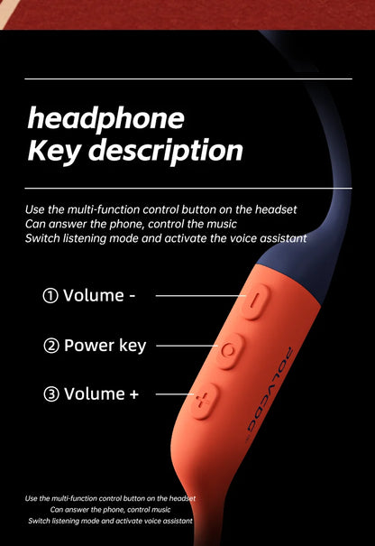POLVCDG słuchawki z przewodnictwem kostnym Bluetooth, pamięć 32 GB, wodoodporność IPX8, słuchawki pływackie Bluetooth 5.4, materiał silikonowy, nowe X16 (2024)