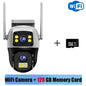 V380Pro 8MP 4G WiFi Dual Lens Dual Screen PTZ Camera IP66 Waterproof Human Detection Security Cam