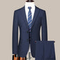 Suit (Blazer+Pants) Men's Fashion Business Outdoor Gentleman Trend Solid Color Casual Slim-fit Wedding Host Gentleman Suit S-6XL