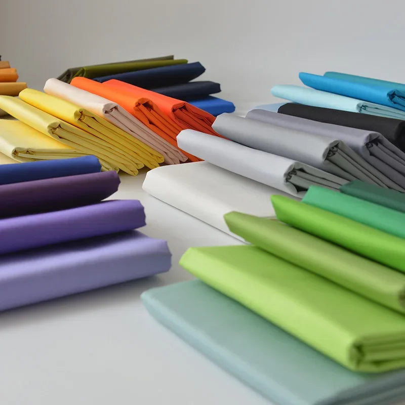 145x50cm Solid Color Pure Cotton Poplin Clothing Fabric DIY Handmade Clothes for Girls, Plain Color Antique Skirt Cotton Cloth
