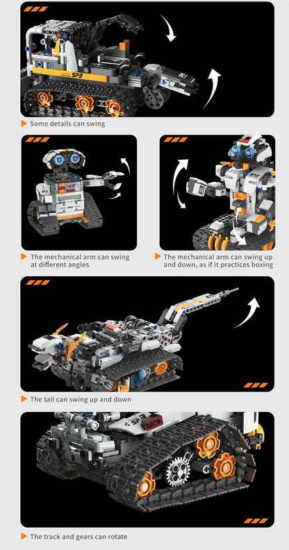 Multi-Axis mechanical Arm Programmable Building Blocks 5 in 1 robot Remote Control toys Interactive STEM Learning children gift