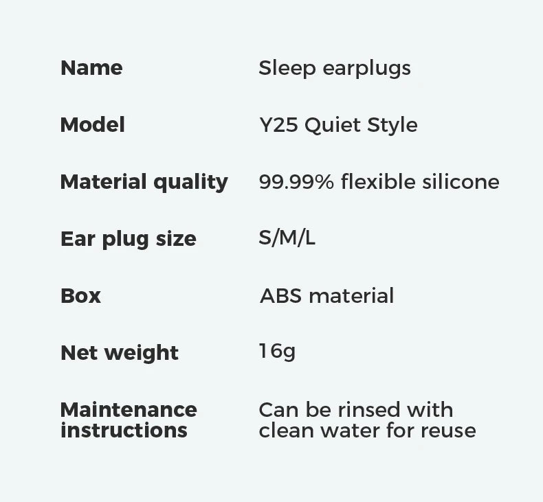 Soft Full Silicone Ear Plugs 25dB Noise Reduction Reusable Sleeping & Hearing Protection Earplugs for Concert