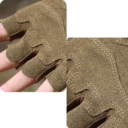 Tactical Fingerless Gloves Sports Airsoft Combat Paintball Shooting Hunting Driving Work Non-slip Anti-sweat Half Finger Men