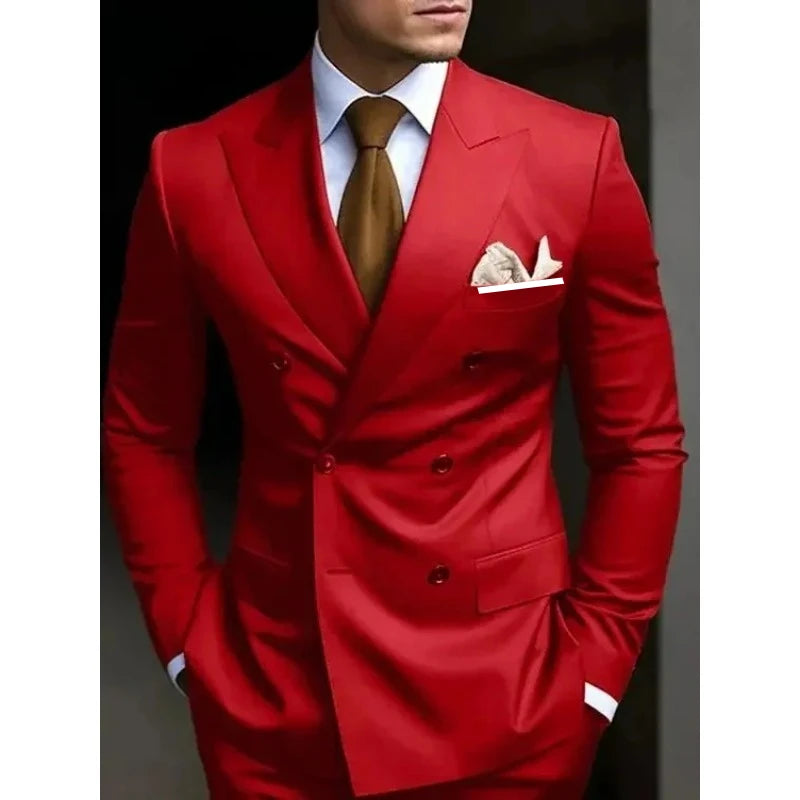 Luxury Fashion Light Suit Suit Men's Banquet Daily Casual Business suit men wedding suits for men