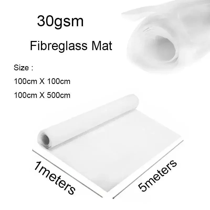 1m/5m Fiberglass Ma, Alkali-Free Chopped Strand Fiber Cloth for GRP Resin, DIY & Fabric Reinforcement