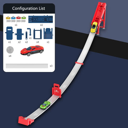 Children's Car Track Toy Multi‑layer Rail Car Toy Toddler Track 1‑2 Years Old Inertia Gliding Slide Racing Toy Boy Girl Gifts