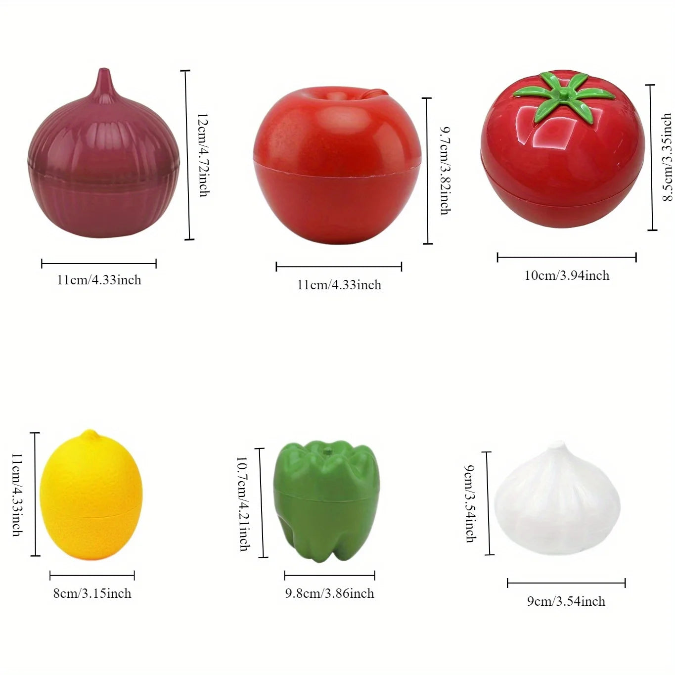Plastic Food Storage Box Vegetable Fruit Sealed Box Kitchen Crisper Containers Onion Garlic Green Pepper Fresh Storage Tools