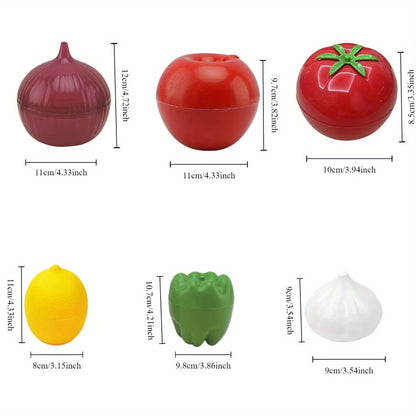 Plastic Food Storage Box Vegetable Fruit Sealed Box Kitchen Crisper Containers Onion Garlic Green Pepper Fresh Storage Tools