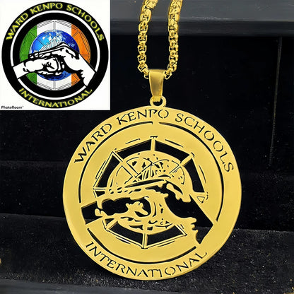 Custom Logo Necklace Personalized Men's Stainless Steel Necklace Support Personal Design  Company Logo Hypoallergenic Wholesale