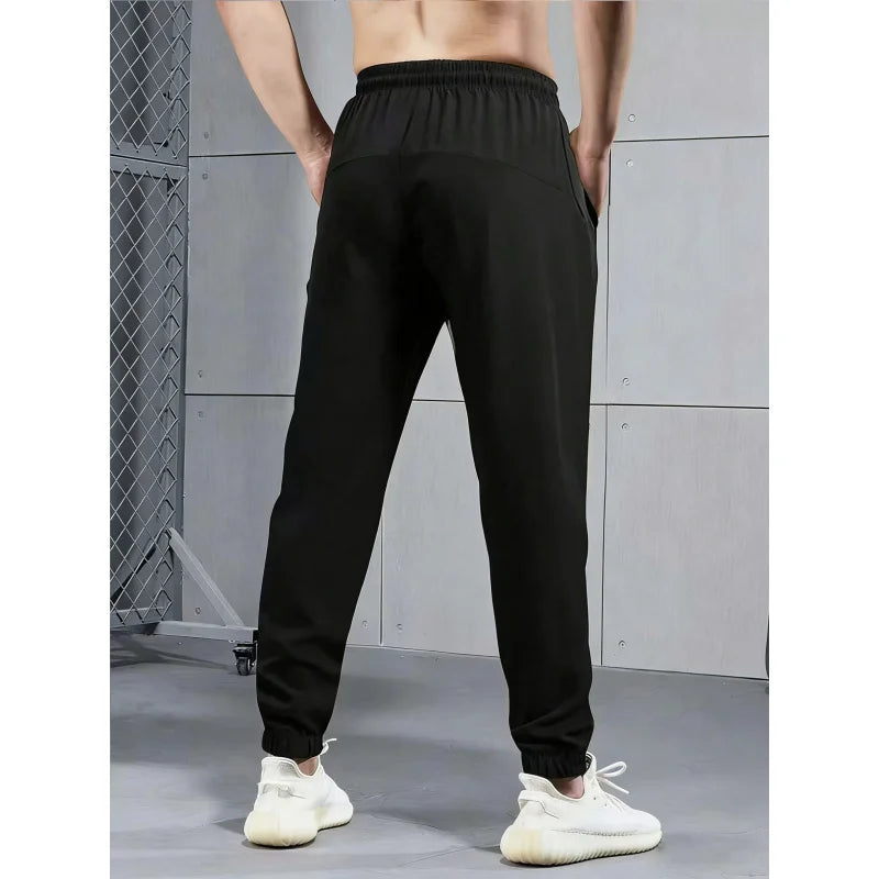 2-Piece Summer Breathable Ultra Thin Men's Stretchy Sweatpants Casual Joggers For Workout Outdoor Wear