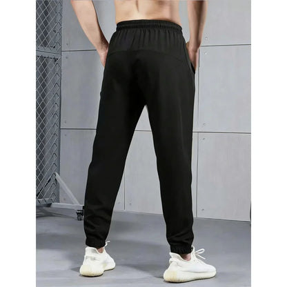 2-Piece Summer Breathable Ultra Thin Men's Stretchy Sweatpants Casual Joggers For Workout Outdoor Wear