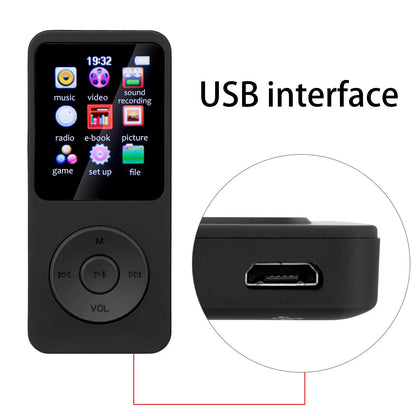 Portable MP3 Player 1.8 Inch Screen Walkmen HIFI Bluetooth Compatible E-Books Recording  Bluetooth Wifi Pplayer FM Radio Player