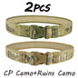 Camouflage Tactical Belt Men's Quick Release Nylon Military Belt Outdoor Combat Oxford Cloth Mountaineering Trouser Waist Belt