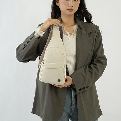 Large Capacity Women's Shoulder Bag Oxford Crossbody Purse Lightweight Travel Pack for Outdoor Hiking Casual Daily