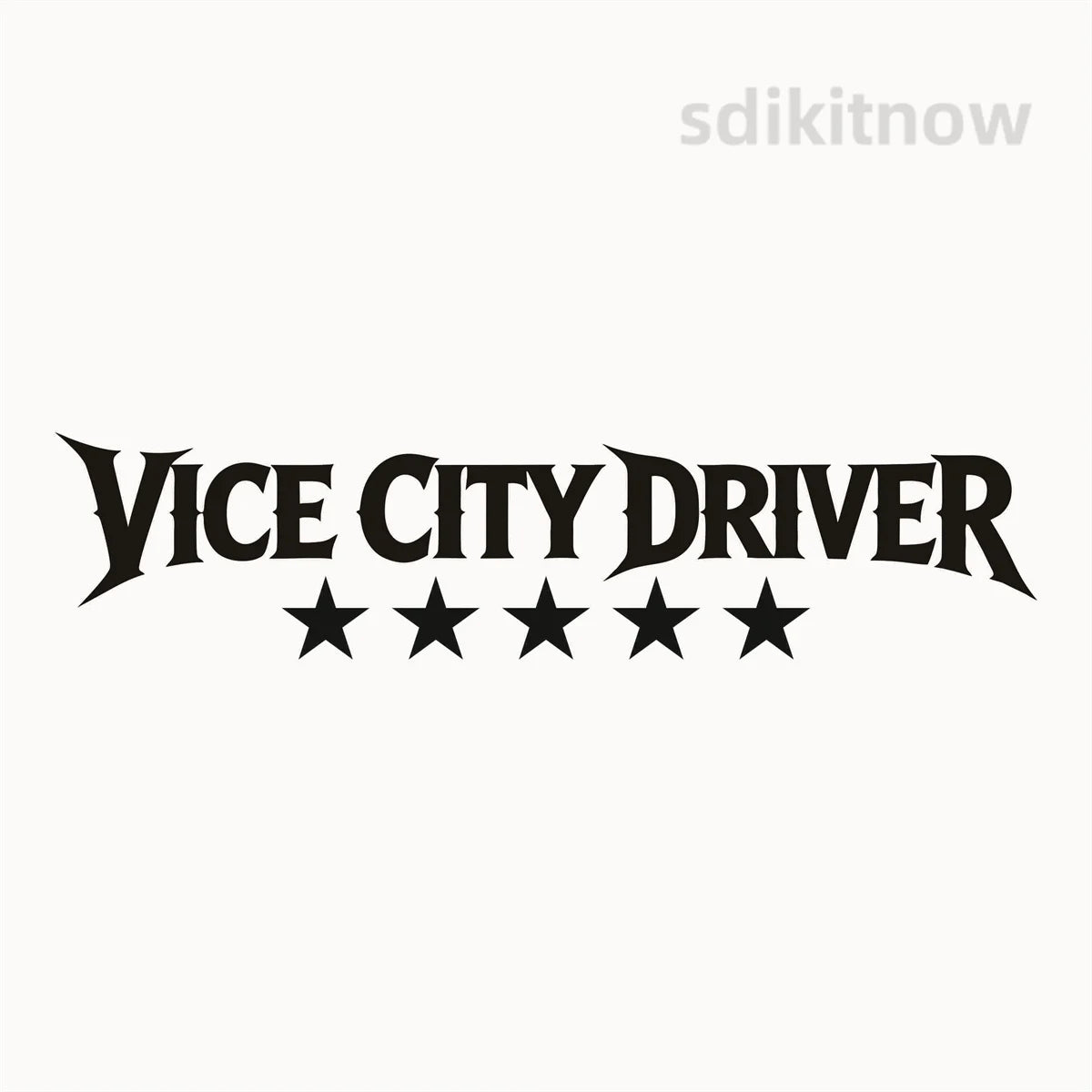 Vice City Driver 5 Stars For GTA 5 6 Helmet Sticker Waterproof Vinyl Motorbike Decal Decor for Honda Yamaha Suzuki Kawasaki KTM
