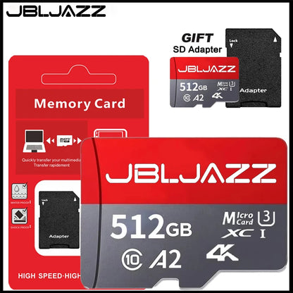 Micro SD Card High Speed SD Memory Card 128GB 64GB 256GB 512GB MicroSD U3 V30 TF Flash Card for Xiaomi Phone Camera Devices