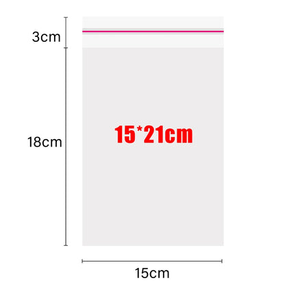 Self Adhesive Sealing Plastic Bag Clear Cellophane Bags for Packaging Jewelry Candy Cookies Product Gifts Resealable Storage Bag