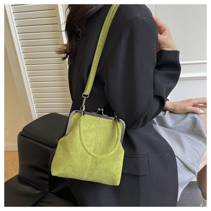 New Vintage Style Women Handbag Fashionable Navy Blue Designer Shoulder Bag Versatile Lady‘s Denim Purses Crossbody Bags