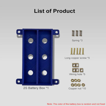 Weld-free 18650 Battery Holder/box Pure Copper High Current Lithium Battery in parallel in series DIY Battery Case 1s-8s 2s 5s