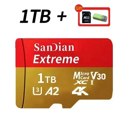128GB Micro TF SD Card Portable Storage Card for Smartphone Tablet Camera