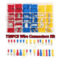 140-1200Pcs Assorted Spade Terminals Insulated Cable Splice Butt Connector Electrical Wire Crimp Ring Fork Set Ring Lugs Kit