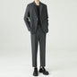 Suits Men's Fashionable Banquet Solid-color Dance Host Casual Wedding Banquet Dress Performance Korean-style Rugged Smart Suit