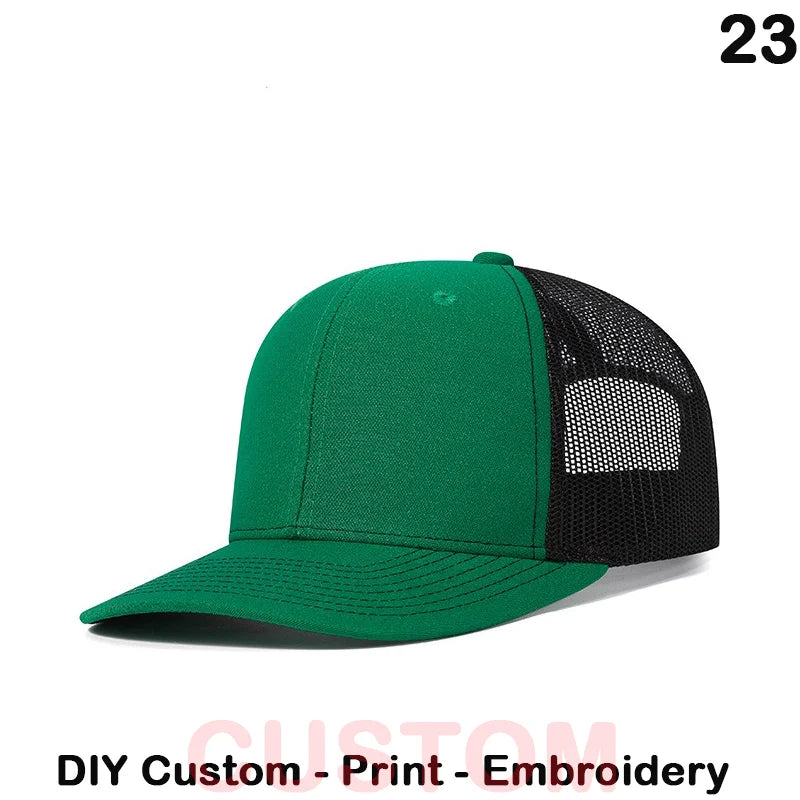 Fedoryn Custom Embroidery Baseball Cap for Men and Women DIY Design Mesh Cap LOGO Print Hat Quality Truck Hat Wholesale Unisex