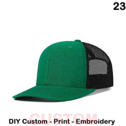 Fedoryn Custom Embroidery Baseball Cap for Men and Women DIY Design Mesh Cap LOGO Print Hat Quality Truck Hat Wholesale Unisex