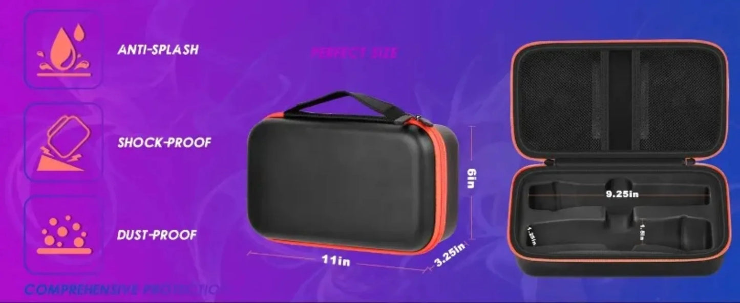 Shockproof Wireless Microphone Case Adjustable Drop Proof Microphone Storage Bag Handheld Microphone Carrying Case Business Trip