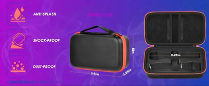 Shockproof Wireless Microphone Case Adjustable Drop Proof Microphone Storage Bag Handheld Microphone Carrying Case Business Trip